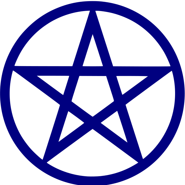 HTV iron on Pentagram vinyl decal