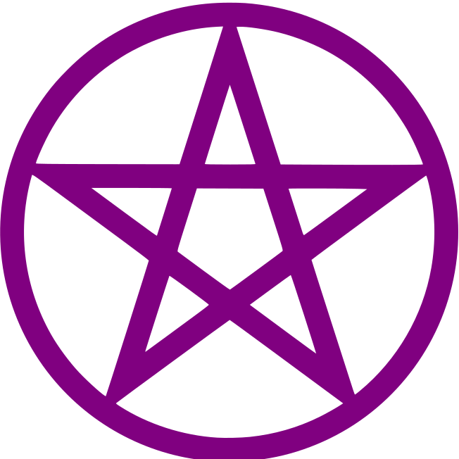 HTV iron on Pentagram vinyl decal