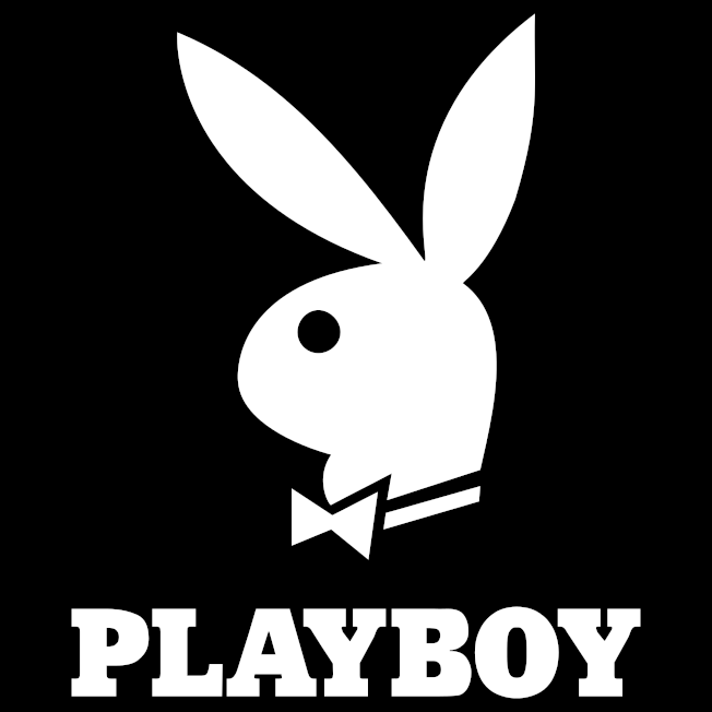 Playboy white logo