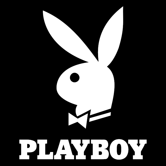 Playboy white logo