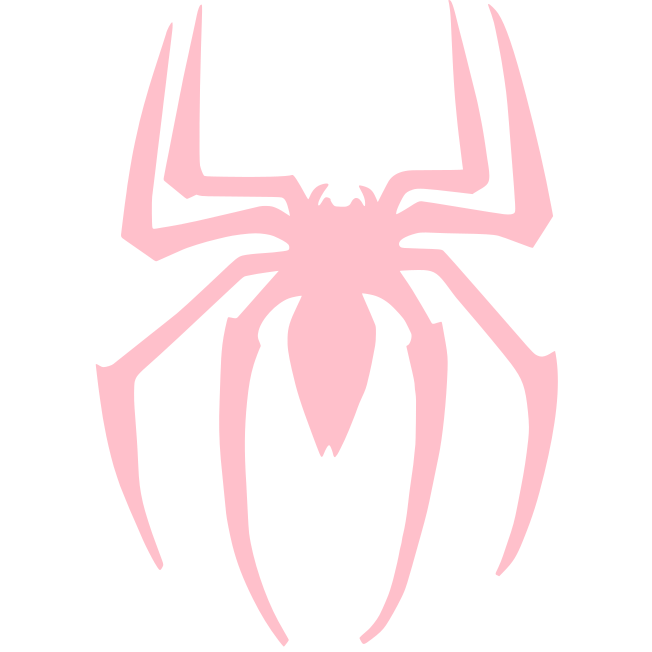 Spider-Man spider logo in pink