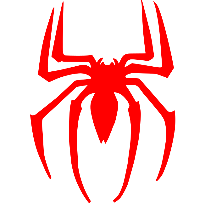 Spider-Man spider logo in red